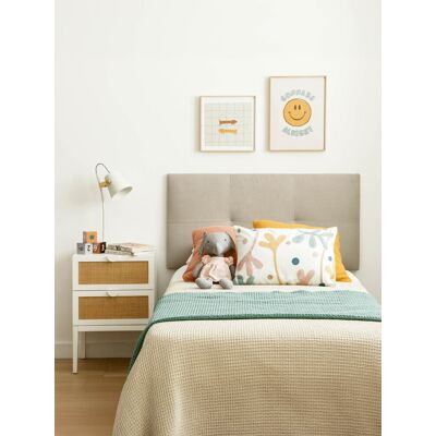 Kenay Home Cabecero tapizado beige para cama 90/105 cm - Cabecero Kenay Home Cabecero tapizado beige para cama 90/105 cm - Cabecero