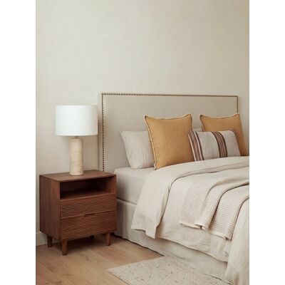 Solum cabecero tapizado 150/160 beige - Kenay Home Beige Solum cabecero tapizado 150/160 beige - Kenay Home Beige