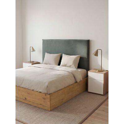 Claim canapé abatible 150x190 con zapatero de chapa de roble - Kenay Home Claim canapé abatible 150x190 con zapatero de chapa de roble - Kenay Home