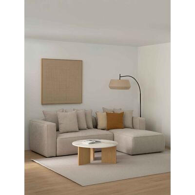 Livorno sofá cama beige chaise derecha - Kenay Home Beige Livorno sofá cama beige chaise derecha - Kenay Home Beige