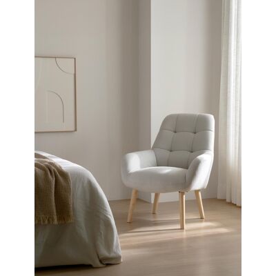 Vesler butaca tapizada beige - Kenay Home Vesler butaca tapizada beige - Kenay Home
