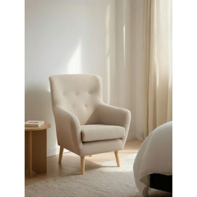 Orsay butaca tapizada beige - Kenay Home Beige Orsay butaca tapizada beige - Kenay Home Beige