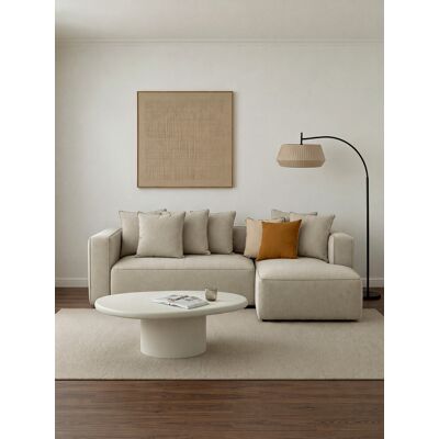 Livorno sofá cama 3 plazas chaise longue derecha beige - Kenay Home Beige Livorno sofá cama 3 plazas chaise longue derecha beige - Kenay Home Beige