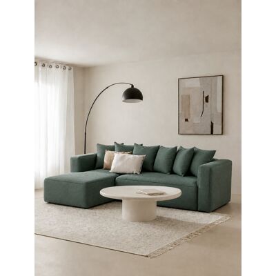 Livorno sofá cama 3 plazas chaise longue izquierda verde - Kenay Home Verde Livorno sofá cama 3 plazas chaise longue izquierda verde - Kenay Home Verde