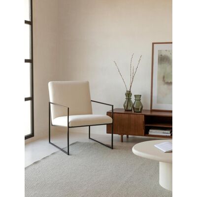 Heide butaca tapizada beige - Kenay Home Beige Heide butaca tapizada beige - Kenay Home Beige