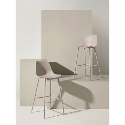 Lein Pack 2 taburetes polipropileno beige - Kenay Home Beige Lein Pack 2 taburetes polipropileno beige - Kenay Home Beige