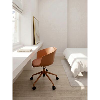 Glide silla de escritorio polipropileno terracota - Kenay Home Terracota Glide silla de escritorio polipropileno terracota - Kenay Home Terracota