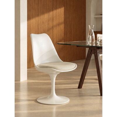 Elvia silla giratoria polipropileno beige - Kenay Home Elvia silla giratoria polipropileno beige - Kenay Home