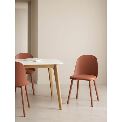 Brielle silla polipropileno terracota - Kenay Home Terracota Brielle silla polipropileno terracota - Kenay Home Terracota