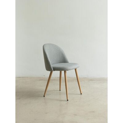 Silla tapizada gris Kenay Home Silla tapizada gris Kenay Home