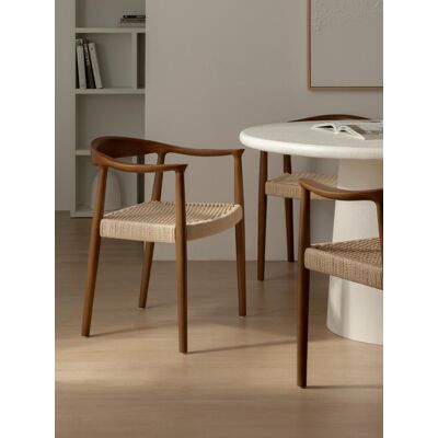 Nang Silla de madera maciza nogal y cuerda - Kenay Home Nang Silla de madera maciza nogal y cuerda - Kenay Home