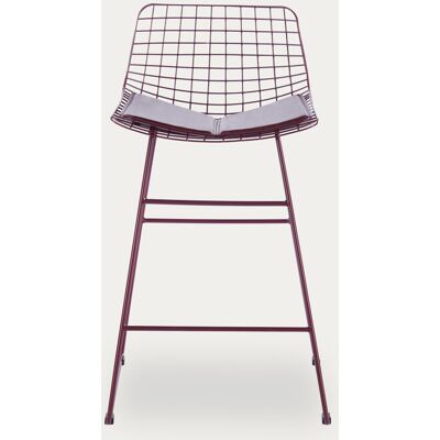 Mondra taburete metal burdeos - Kenay Home Burdeos Mondra taburete metal burdeos - Kenay Home Burdeos