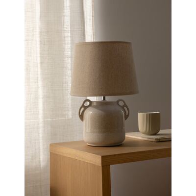 Gess lámpara de sobremesa beige pequeña - Kenay Home Gess lámpara de sobremesa beige pequeña - Kenay Home