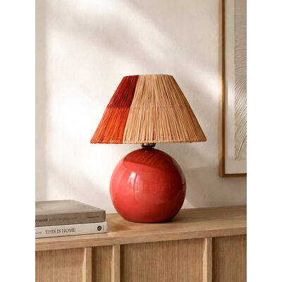 Zoe lámpara de sobremesa roja - Kenay Home Zoe lámpara de sobremesa roja - Kenay Home