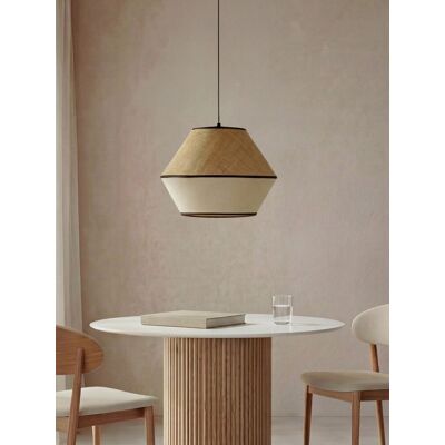 Tam lámpara de techo natural y blanco - Kenay Home Tam lámpara de techo natural y blanco - Kenay Home
