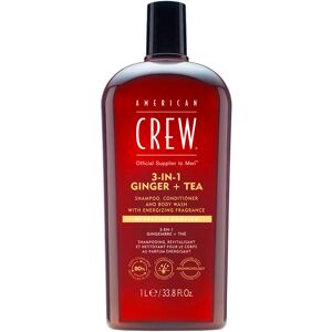 American Crew Jengibre + Té 3 en 1 Champú, Acondicionador y Gel - Hombre American Crew Jengibre + Té 3 en 1 Champú, Acondicionador y Gel - Hombre