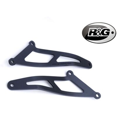 R&g; Soporte De Escape + Placa Agujeros Estribera Trasera Honda Cb 500 X 2019-2023 R&g; Soporte De Escape + Placa Agujeros Estribera Trasera Honda Cb 500 X 2019-2023