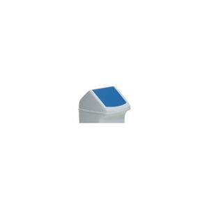 Tapa PE azul para papelera 40l con solapa insertable DURABLE
