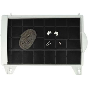 Vhbw - 1x Filtro de carbón activado compatible con Bosch DHU650UFF/02, DHU652U/01, DHU650U/01, DHU650UFF/01 campanas cocina - 45 x 32 x 4 cm