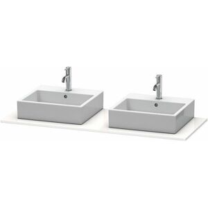 Consola Duravit xsquare con 2 recortes 16x1400x550mm franela gris satinado