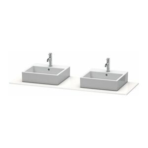 Consola Duravit xsquare con 2 recortes 16x1600x550mm franela gris satinado