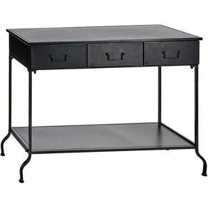 Gift Decor - Consola Negro Metal (43 x 121 x 84,5 cm)