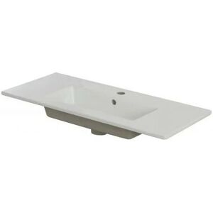 IPERBRIKO Lavabo consola slim de cerámica 80x37x h17 cm