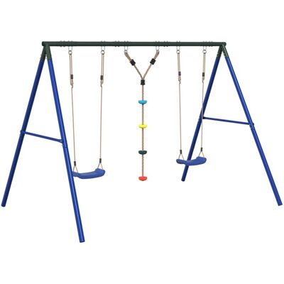Conjunto de columpios para exteriores vidaXL con cuerda de discos Conjunto de columpios para exteriores vidaXL con cuerda de discos