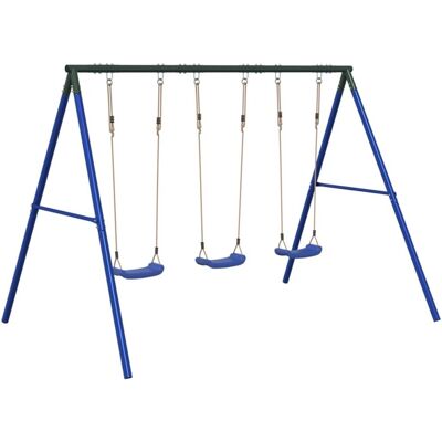 Conjunto de columpios exterior con 3 asientos vidaXL Conjunto de columpios exterior con 3 asientos vidaXL