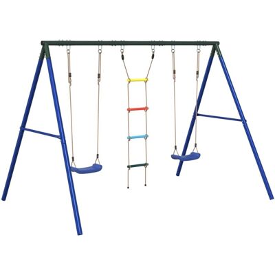 vidaXL Conjunto de Columpios con Asientos y Escalera - Jardín vidaXL Conjunto de Columpios con Asientos y Escalera - Jardín