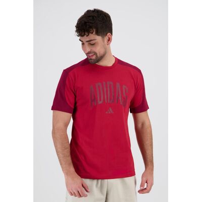 adidas Collegiate - Rojo - Camiseta Algodón Hombre talla L adidas Collegiate - Rojo - Camiseta Algodón Hombre talla L