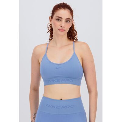 Top Sin Costuras Nike - Azul - Sujetador Deportivo talla M Top Sin Costuras Nike - Azul - Sujetador Deportivo talla M