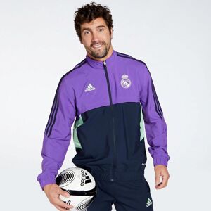 Adidas Sudadera Real Madrid Prematch 22/23 - Morado - Sudadera Fútbol Hombre talla S