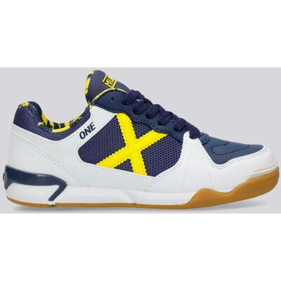 Zapatillas Fútbol Sala Niño Munich One Blancas talla 34 Zapatillas Fútbol Sala Niño Munich One Blancas talla 34