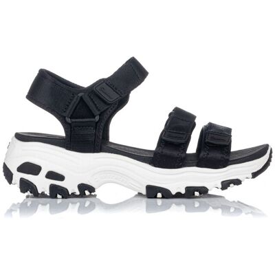 Sandalias Skechers D´lites-fresh Catch - Negro Para Mujer MKP Sandalias Skechers D´lites-fresh Catch - Negro Para Mujer MKP