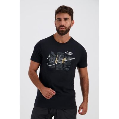 Nike Swoosh - Negro - Camiseta Algodón Hombre talla L Nike Swoosh - Negro - Camiseta Algodón Hombre talla L