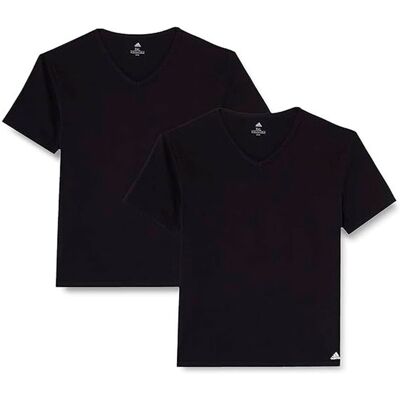 Pack 2 adidas Camiseta Cuello V Flex - Camiseta Hombre MKP Pack 2 adidas Camiseta Cuello V Flex - Camiseta Hombre MKP