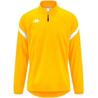 Kappa 4FOOTBALL DOLVOLE - Suéter - Amarillo Cromo-Blanco - Ajuste ajustado - 100% poliéster Kappa 4FOOTBALL DOLVOLE - Suéter - Amarillo Cromo-Blanco - Ajuste ajustado - 100% poliéster