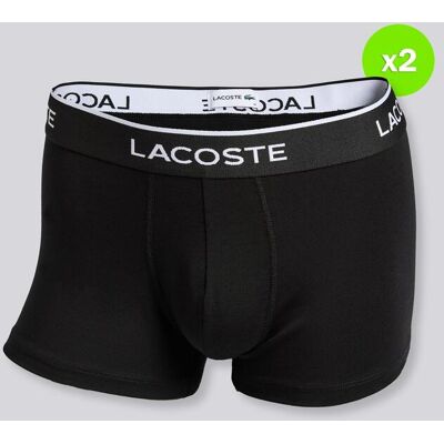 Calzoncillos Lacoste - Negro - Pack 2 Bóxers Hombre talla XL Calzoncillos Lacoste - Negro - Pack 2 Bóxers Hombre talla XL