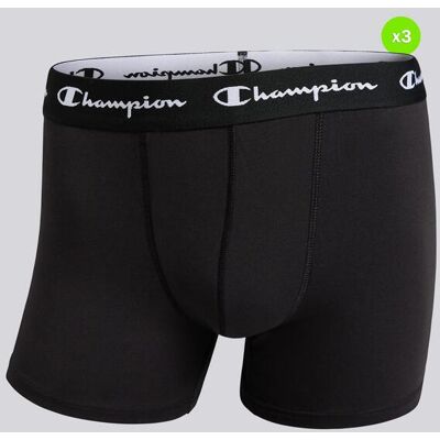 Pack 3 Calzoncillos Bóxers Hombre Champion Negros talla M Pack 3 Calzoncillos Bóxers Hombre Champion Negros talla M