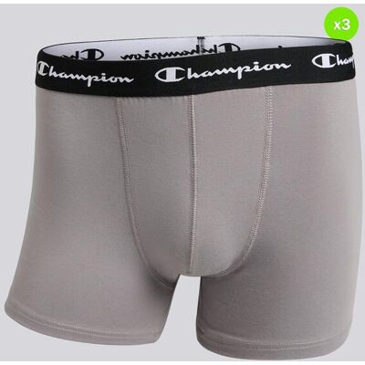 Pack 3 Bóxers Hombre Champion Grises talla XL Pack 3 Bóxers Hombre Champion Grises talla XL