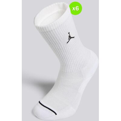 Calcetines Altos Jordan Ed Elvd Pack 6 Blancos talla L Calcetines Altos Jordan Ed Elvd Pack 6 Blancos talla L