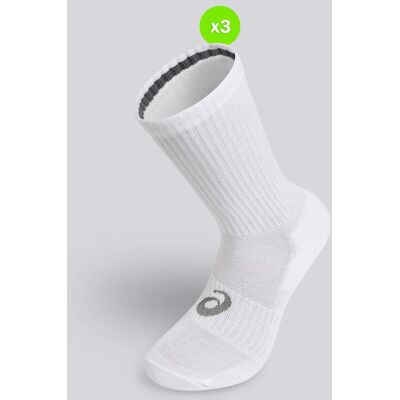 Calcetines Altos Deporte Asics Pack 3 Hombre Blancos talla XL Calcetines Altos Deporte Asics Pack 3 Hombre Blancos talla XL