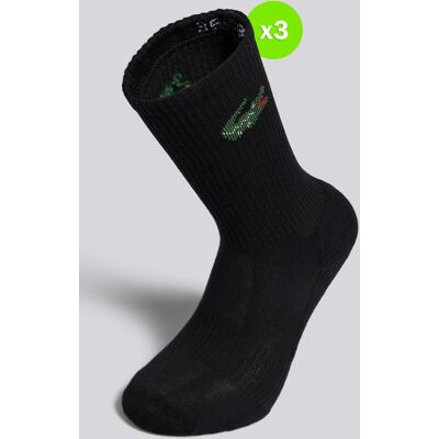 Calcetines Calcetines Lacoste - Negro - Pack 3 talla S Calcetines Calcetines Lacoste - Negro - Pack 3 talla S
