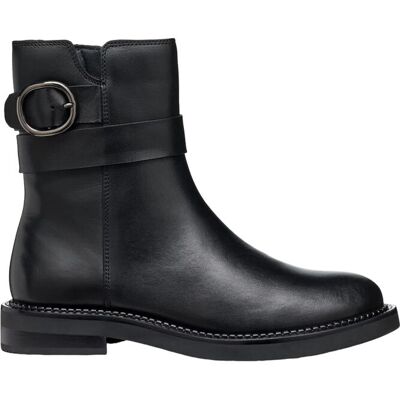 Botas A Los Tobillos De Cuero Barnizado / Charol Geox Serilda MKP Botas A Los Tobillos De Cuero Barnizado / Charol Geox Serilda MKP