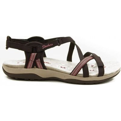 Sandalias Planas Mujer Skechers Reggae Slim - Sun Array Marron MKP Sandalias Planas Mujer Skechers Reggae Slim - Sun Array Marron MKP