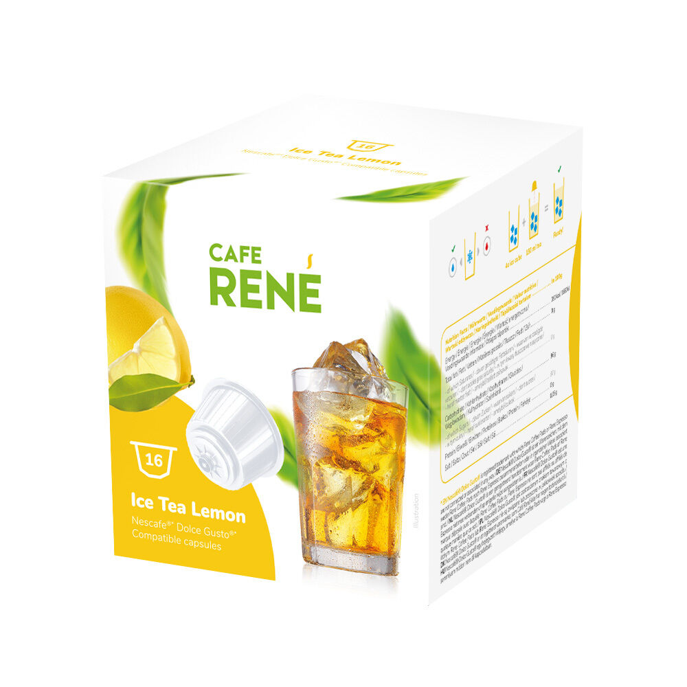 Dolce Gusto Café René Lemon Ice Tea para - 16 Cápsulas