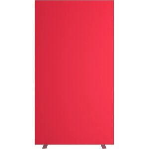 kaiserkraft Pared separadora easyScreen, monocolor, rojo, anchura 940 mm