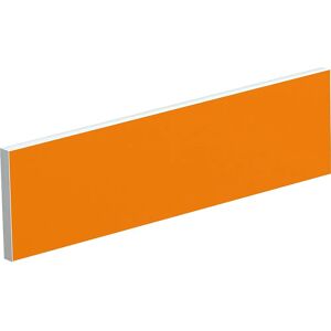 kaiserkraft Pared separadora sobre la mesa para escritorios de equipos, anchura 1200 mm, tapizado naranja