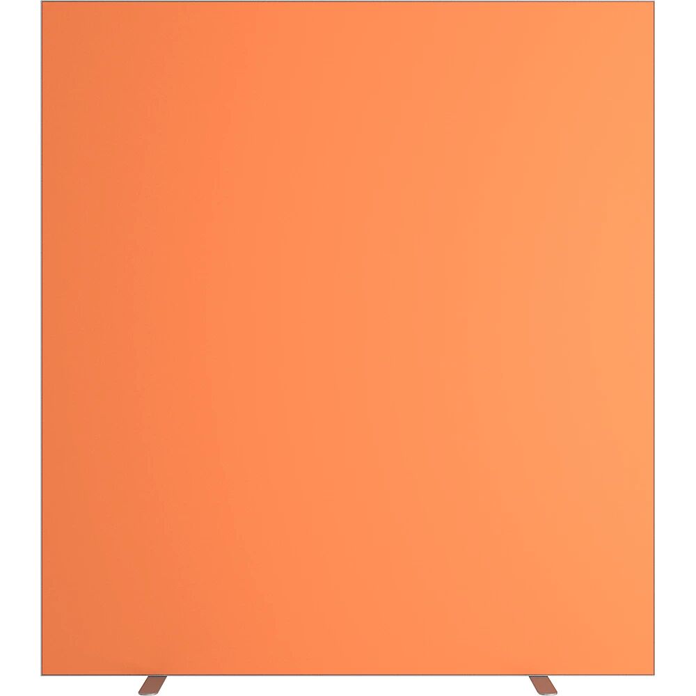 kaiserkraft Pared separadora easyScreen, monocolor, con aislamiento acústico, naranja, anchura 1600 mm